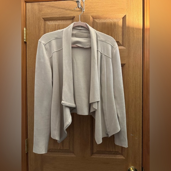 Blank NYC Faux Suede Cream Draped Blazer - Picture 5 of 9